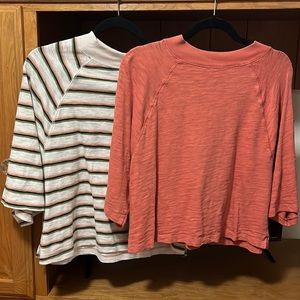 Knox Rose long Crop tops. Both included. L/XL new.